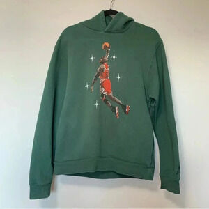 Air Jordan  needlepoint green hoodie